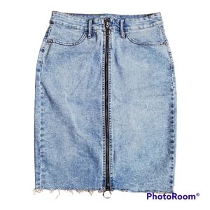 Wild Fable Denim Jean Zippered Skirt